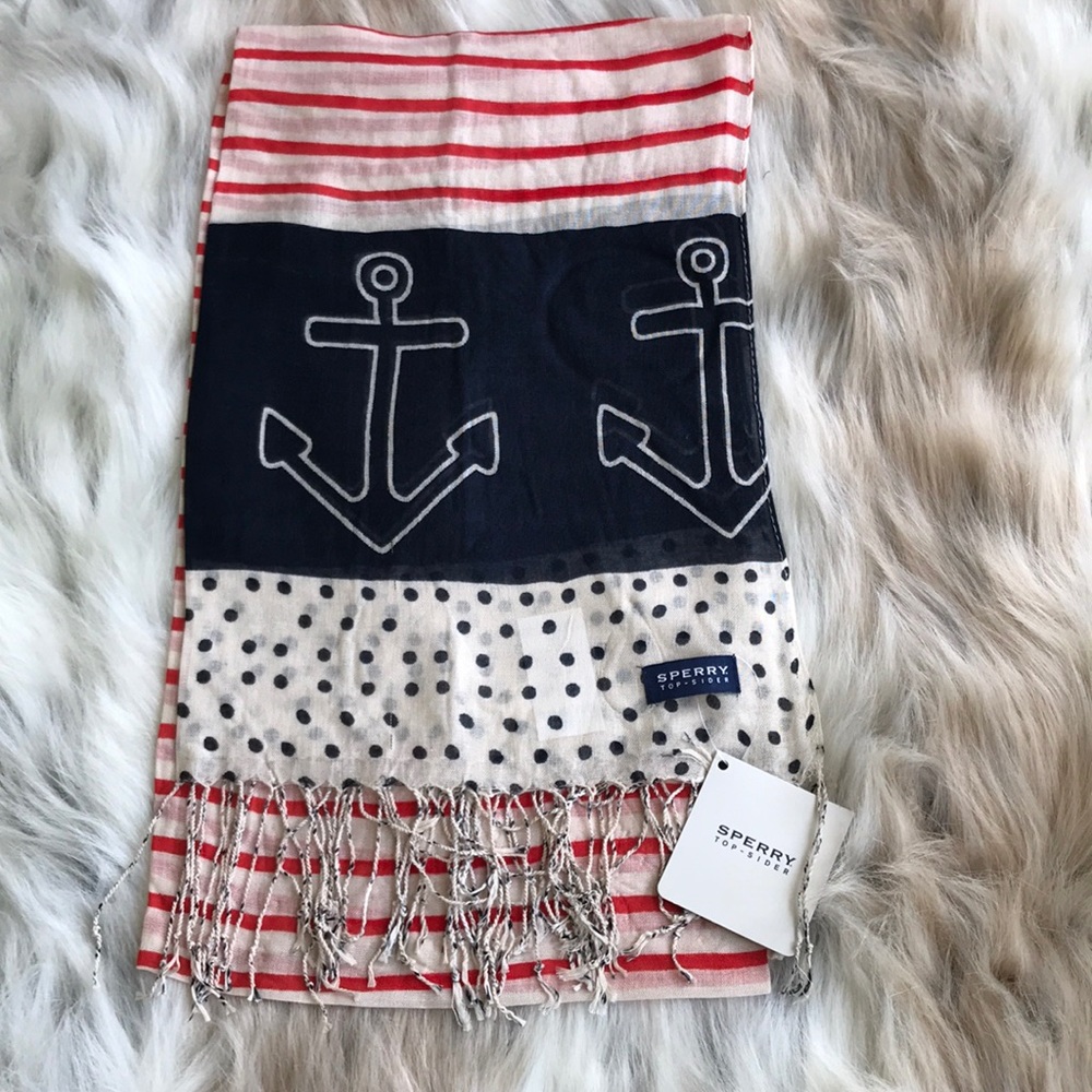 Red White & Blue Nautical Scarf